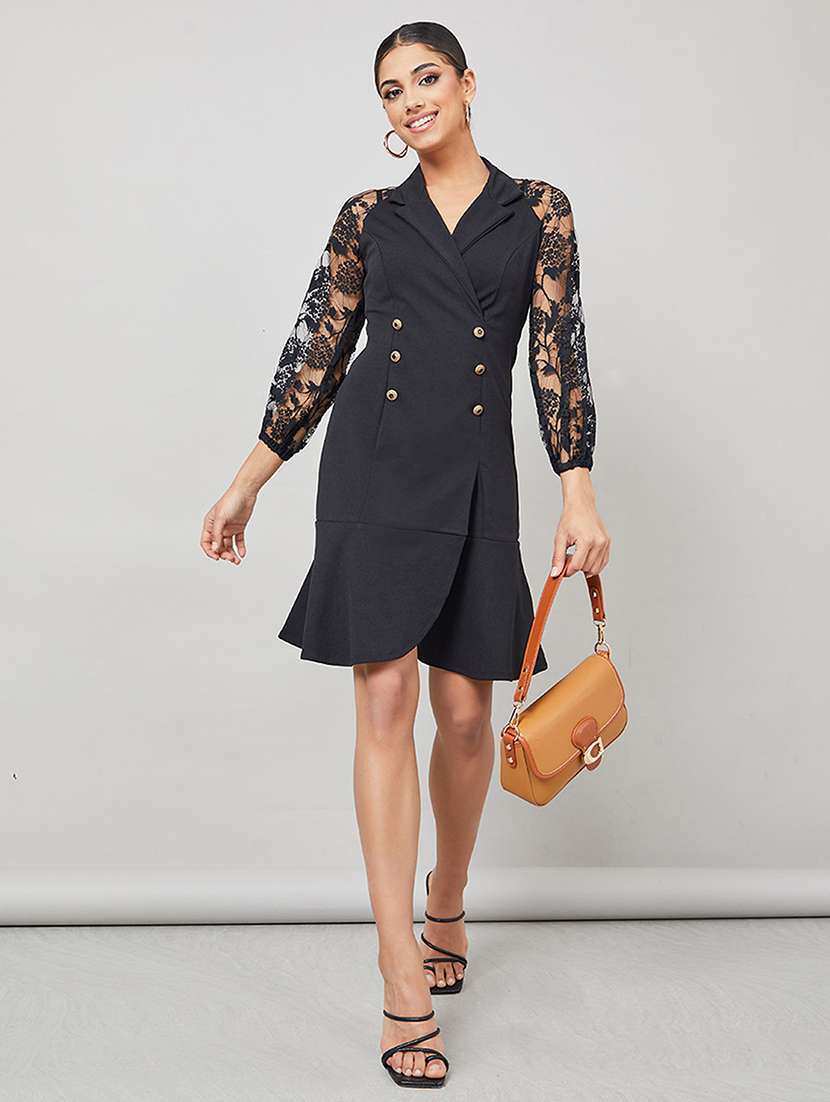 women self designed bishop sleeve tiered dress