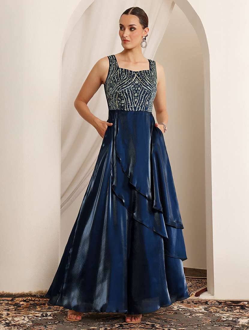 women embellished sleeveless fit & flare dress - 22403227 -  Standard Image - 3