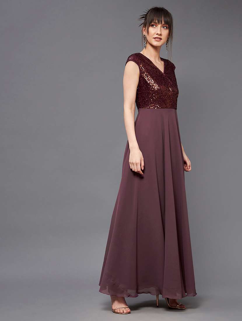 women sequined sleeveless fit & flare dress - 22403251 -  Standard Image - 3