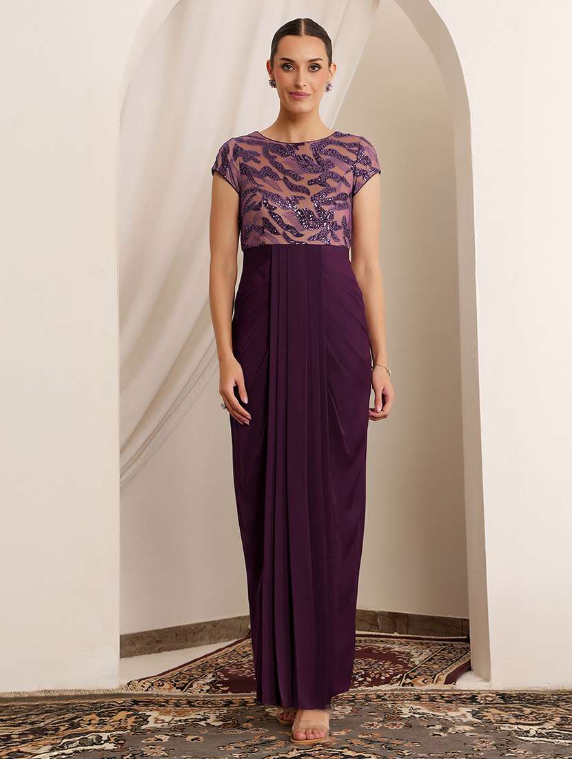 women embellished short sleeve sheath dress - 22403281 -  Standard Image - 3