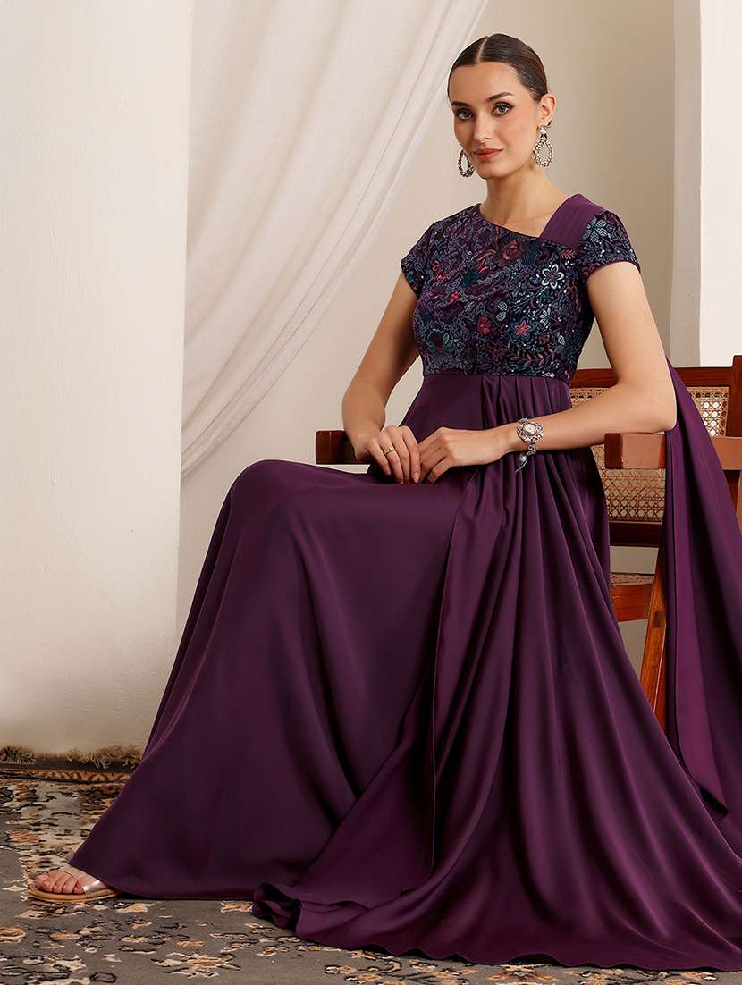 women embroidetred short sleeve fit & flare dress - 22403282 -  Standard Image - 3