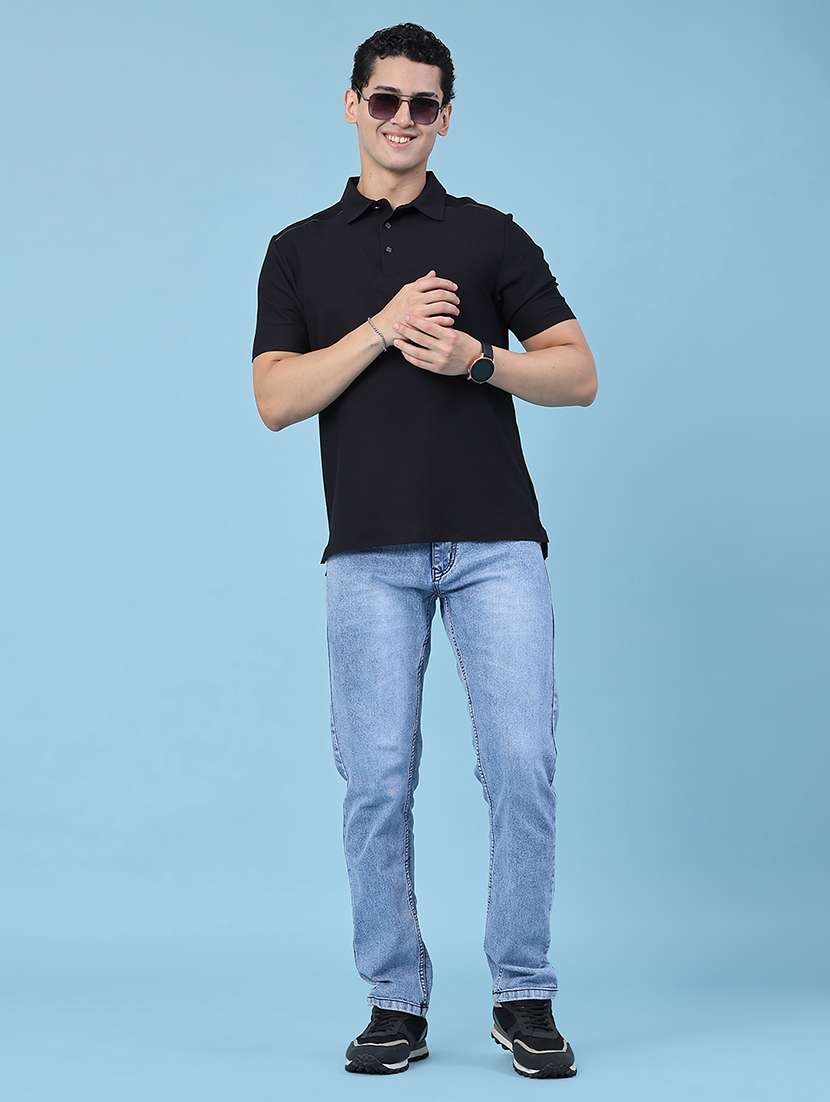 men solid short sleeves polo t-shirt - 22403710 -  Standard Image - 5
