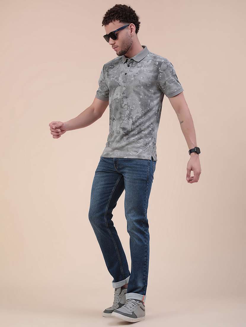 Men Washed Mid Rise Slim Fit Jeans - 22403730 -  Standard Image - 5