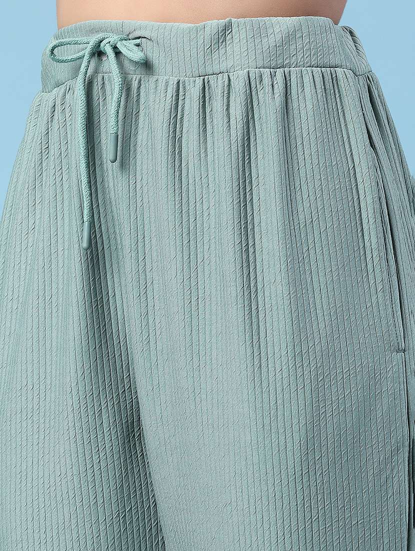 women self design round neck t-shirt and trouser co-ord set - 22403780 -  Standard Image - 5