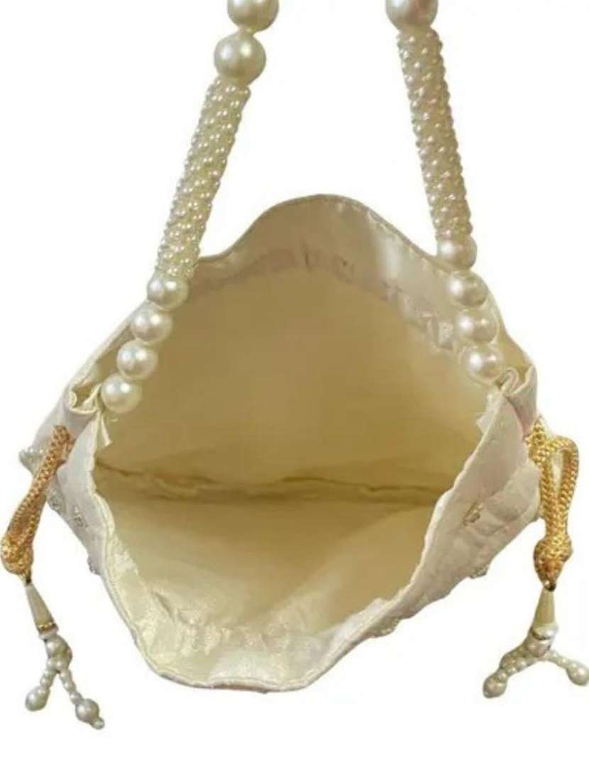 women solid with work embellished potli - 22403922 -  Standard Image - 3