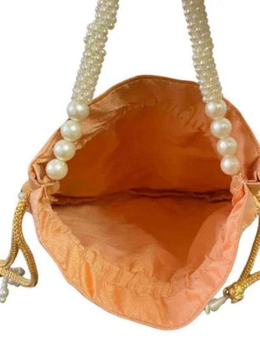 Women Solid With Work Embellished Potli - 22403926 -  Standard Image - 3