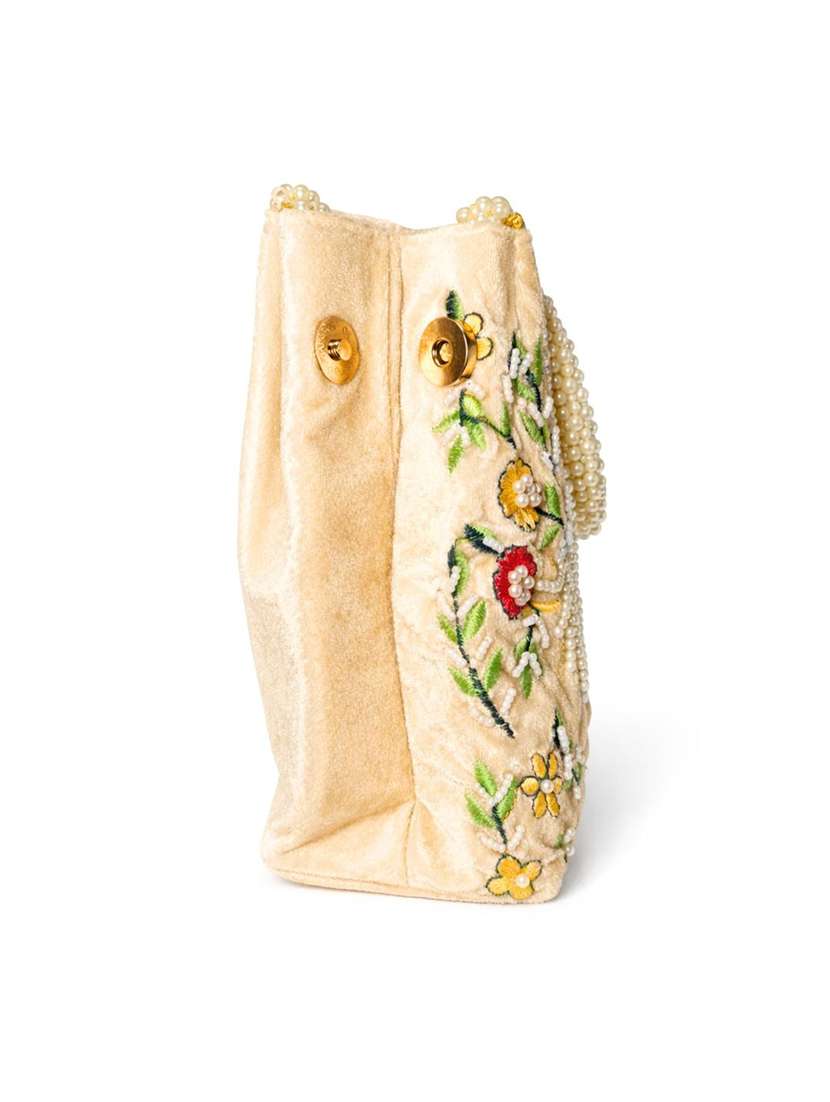 women solid with work embroidered potli - 22403930 -  Standard Image - 5
