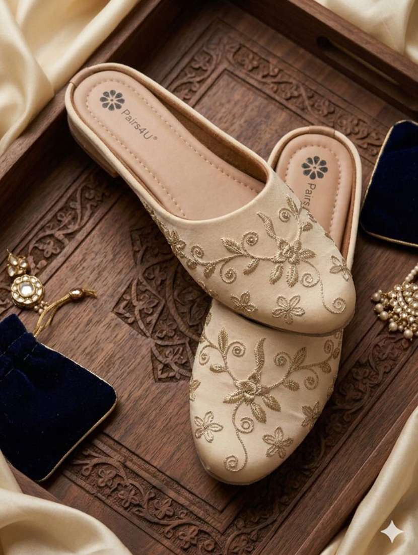 women embroidered slip on mule - 22403955 -  Standard Image - 3