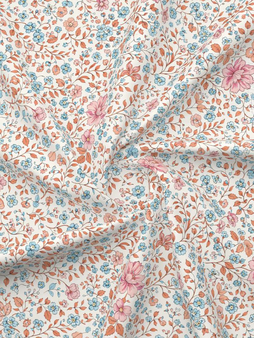 quirky home coral double bedsheet with 2 pillow cover - 22403959 -  Standard Image - 3