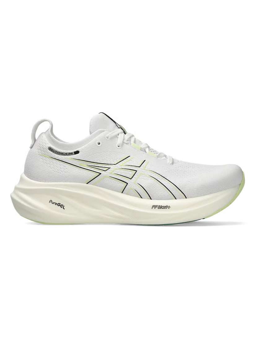 asics gel-nimbus 26 white running shoes