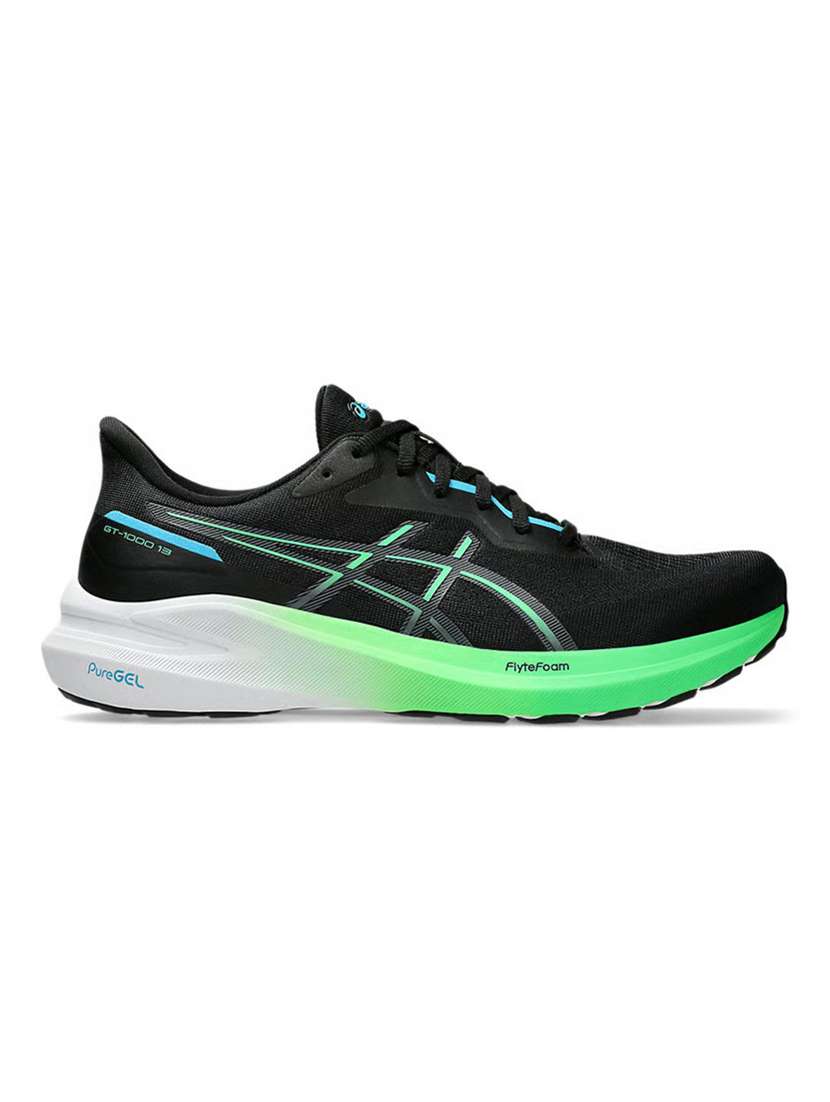 asics gt-1000 13 black running shoes