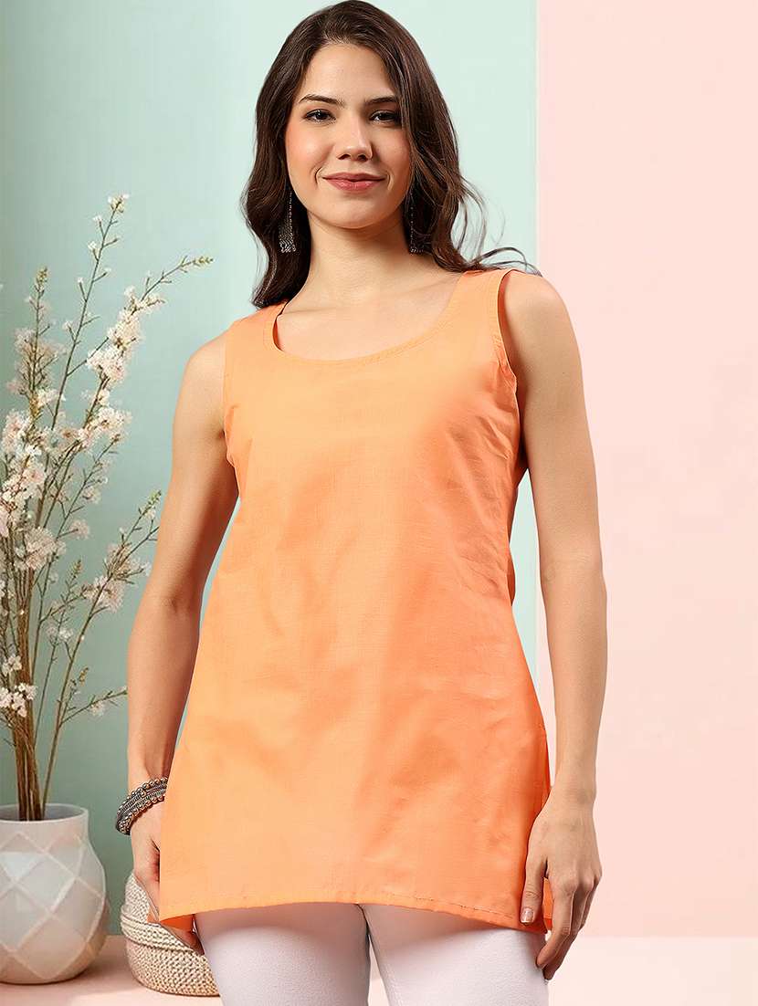 women chikankari three quarter sleeve angrakha kurta - 22404114 -  Standard Image - 5