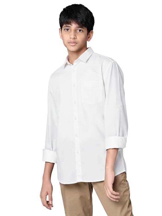 boys collared long sleeve shirt