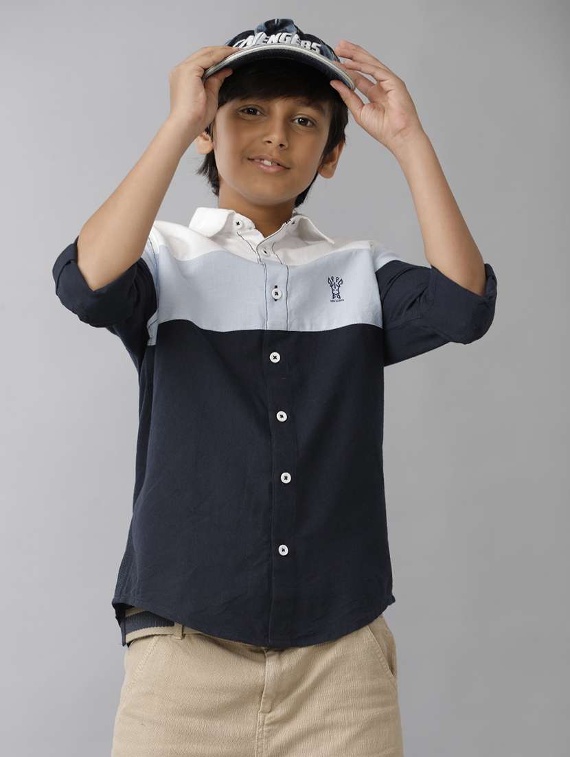 boys collared long sleeve shirt