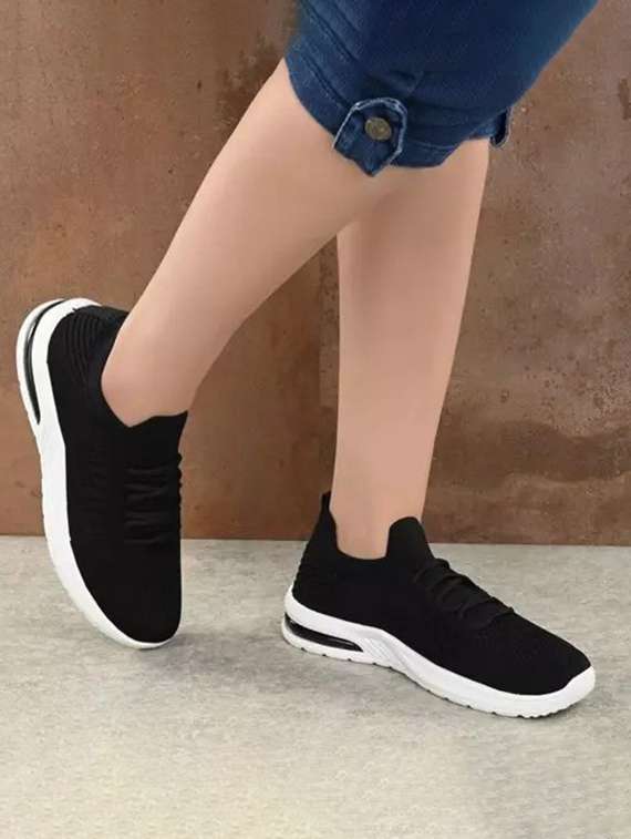 women black lace-up casual shoe - 22404329 -  Standard Image - 3