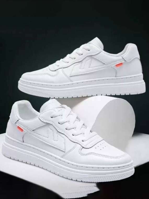 men solid lace up casual shoe 