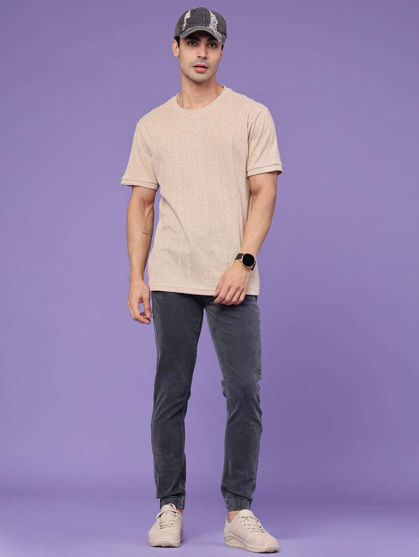 men washed mid rise slim fit jogger - 22404928 -  Standard Image - 5