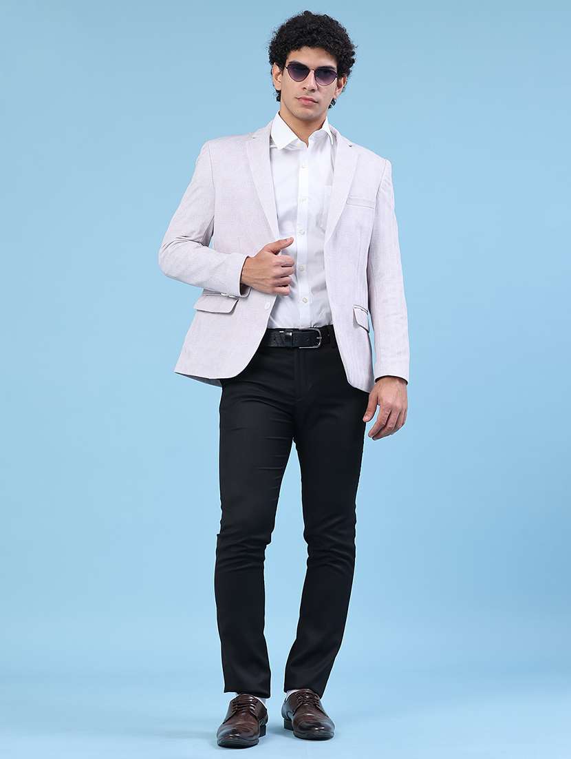 men solid single breasted casual blazer - 22405035 -  Standard Image - 5