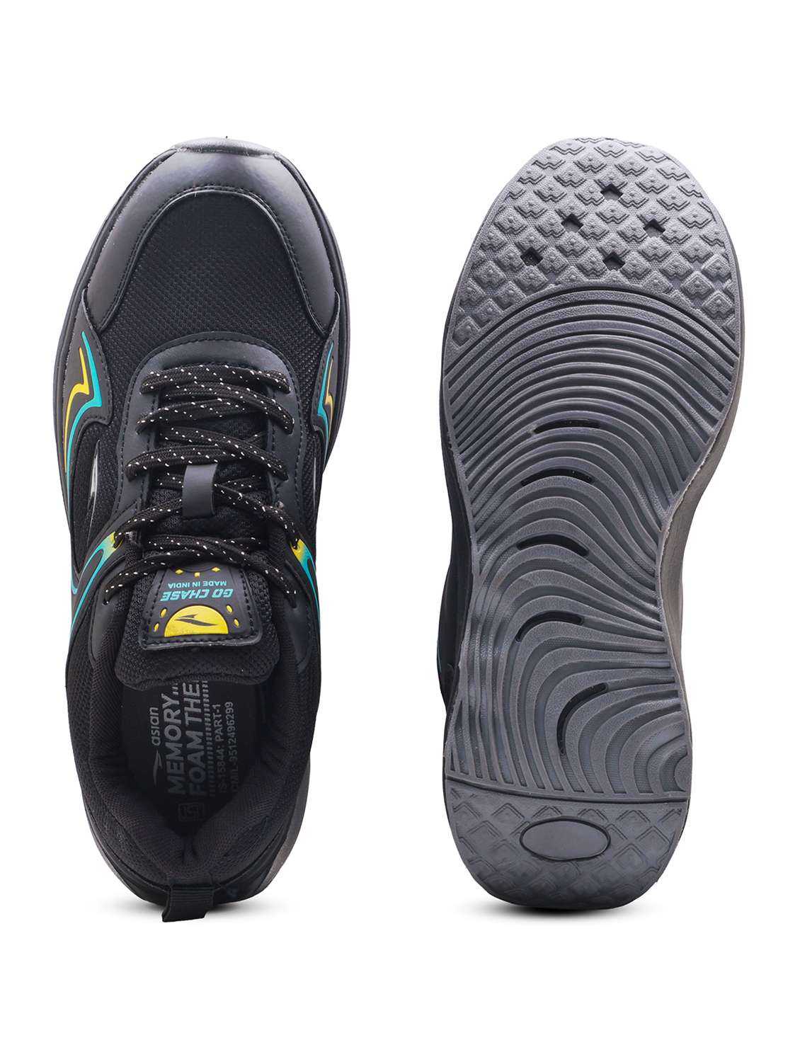 men black lace up sport shoe - 22405140 -  Standard Image - 5