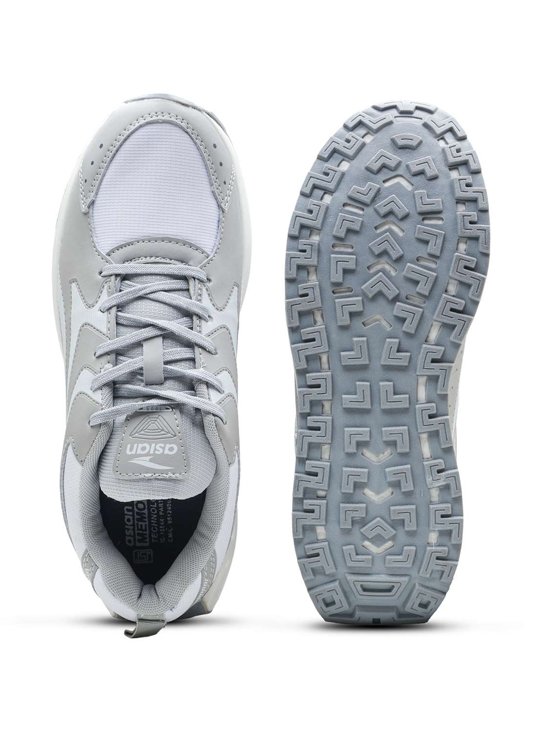 men grey lace up sport shoe - 22405145 -  Standard Image - 5