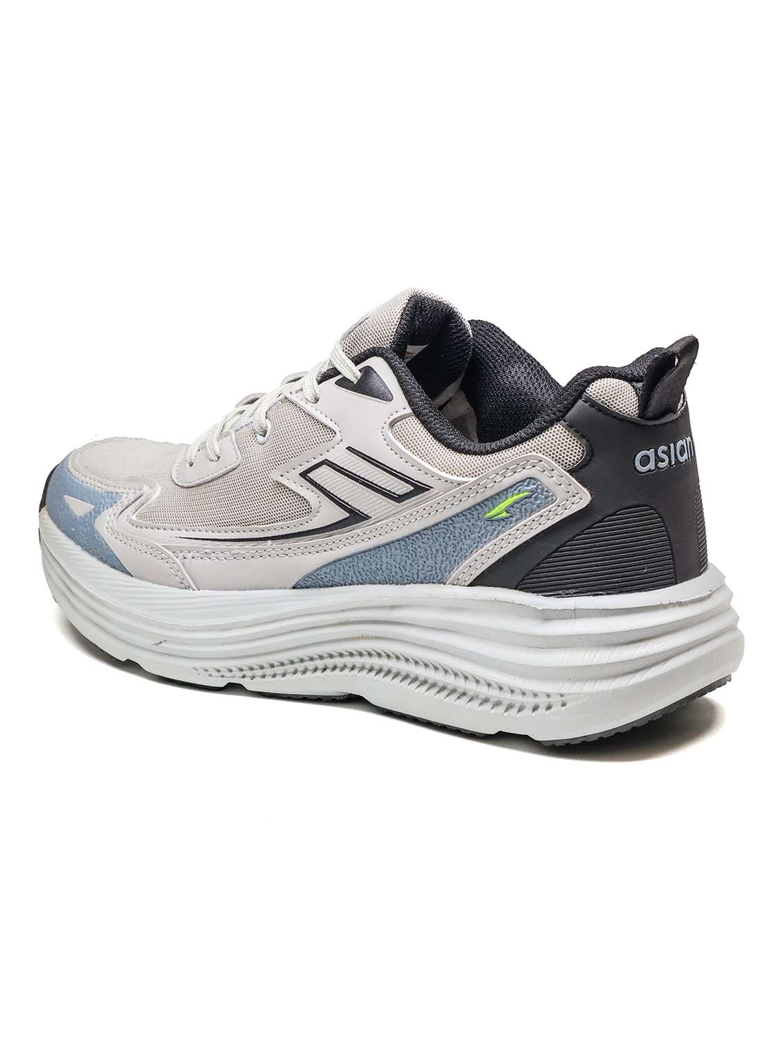 men grey lace up sport shoe - 22405150 -  Standard Image - 3