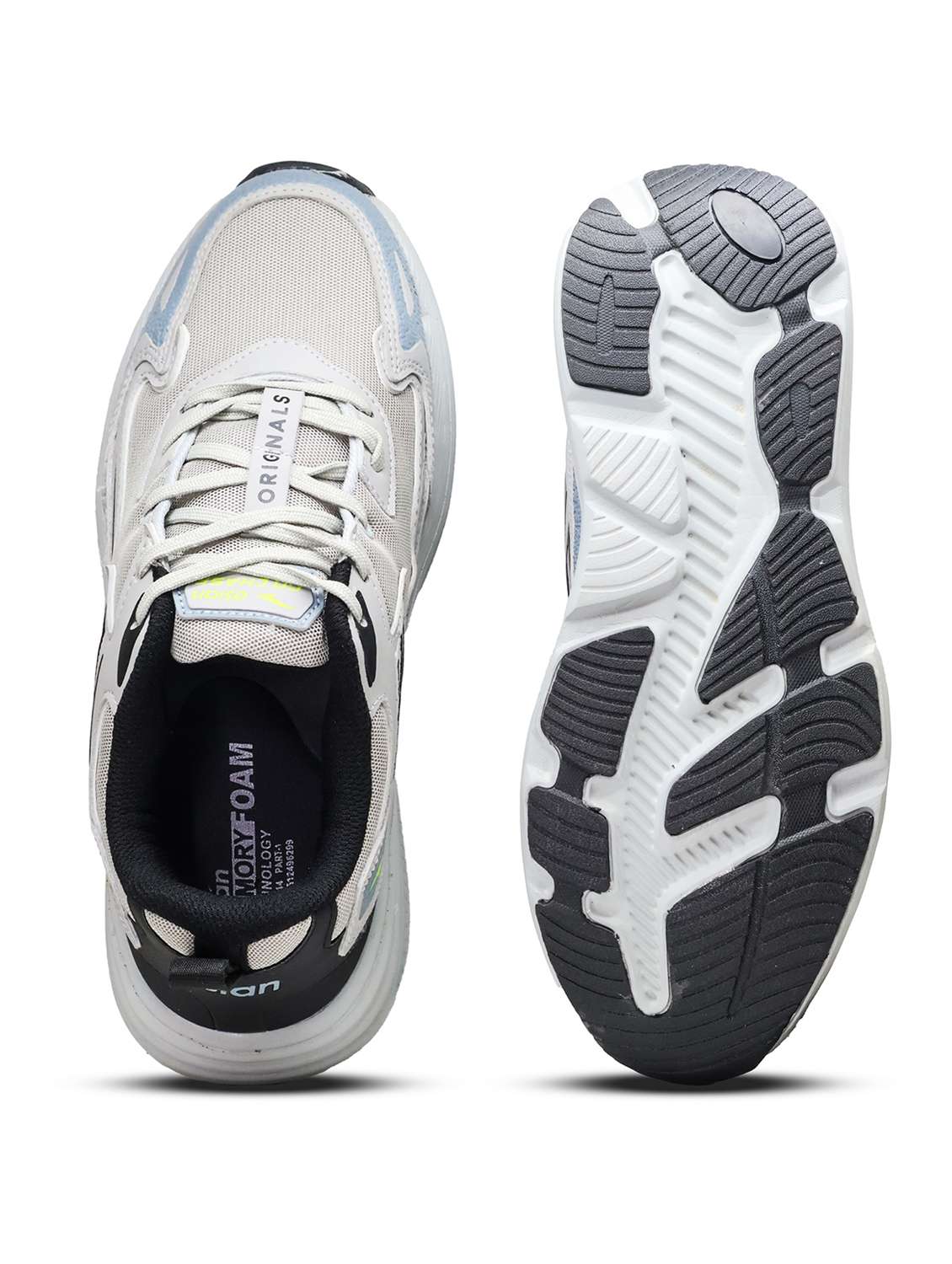 men grey lace up sport shoe - 22405150 -  Standard Image - 5