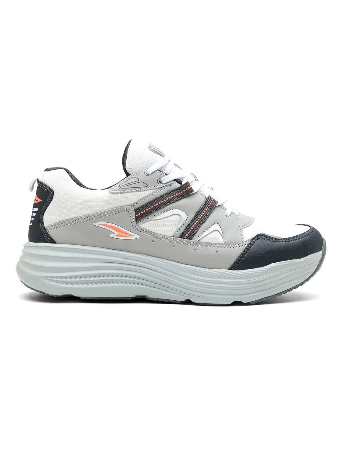 men grey lace up sport shoe - 22405160 -  Standard Image - 3