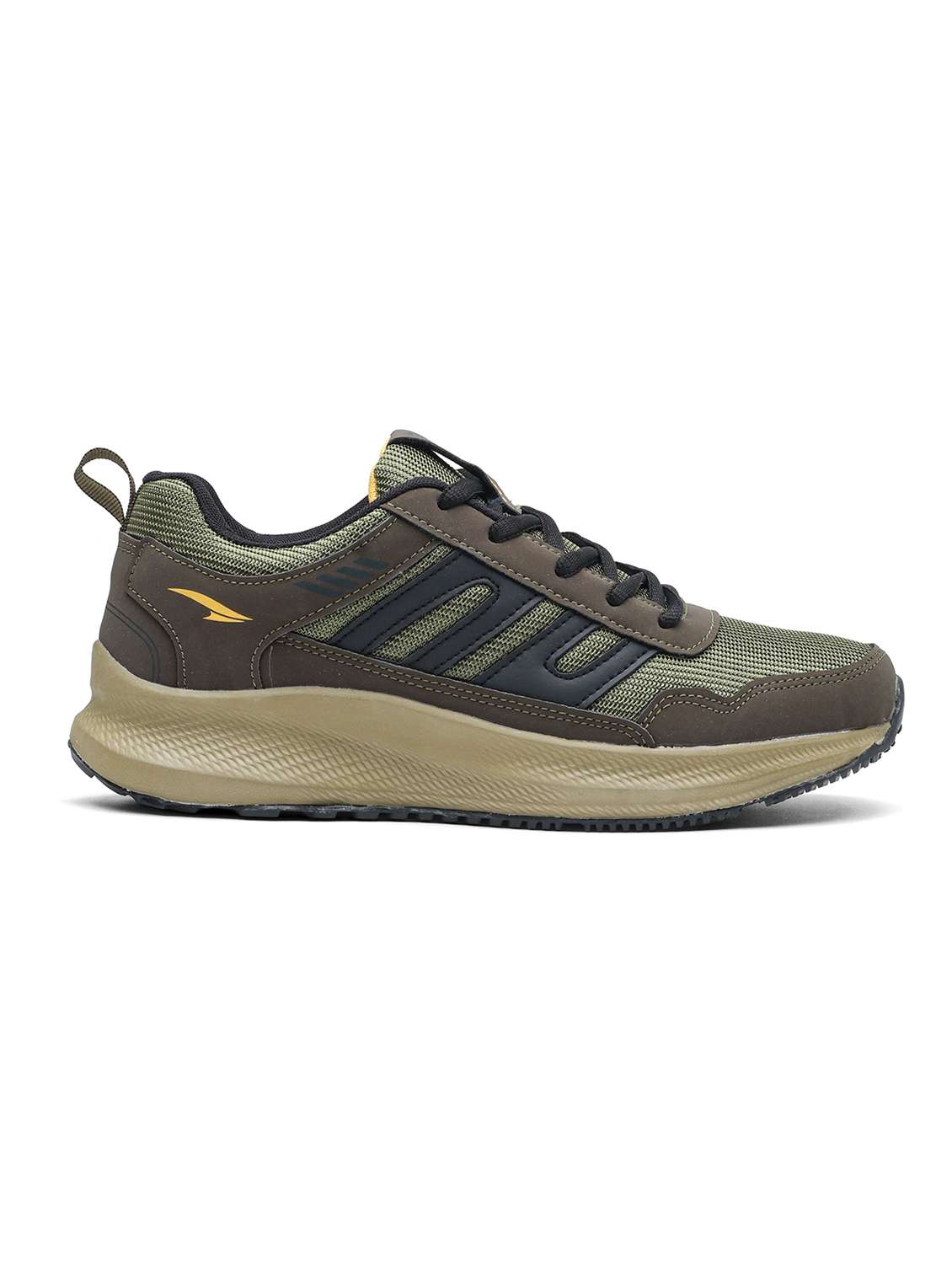 men olive lace up sport shoe - 22405167 -  Standard Image - 3