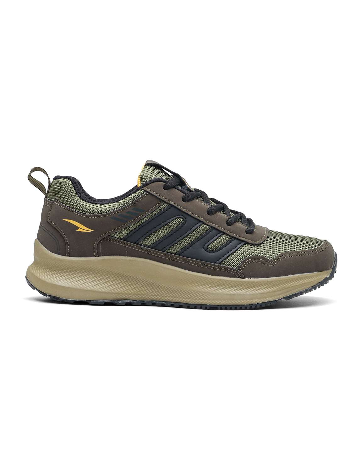 men olive lace up sport shoe - 22405173 -  Standard Image - 3