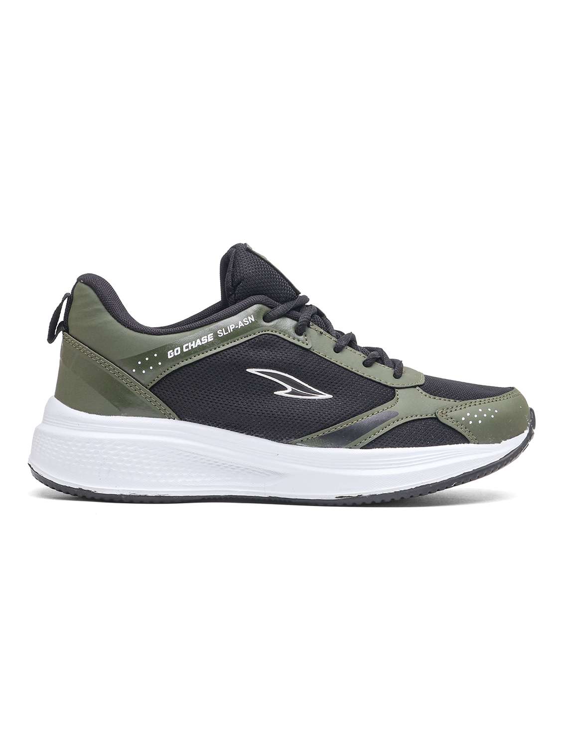 men olive lace up sport shoe - 22405188 -  Standard Image - 3