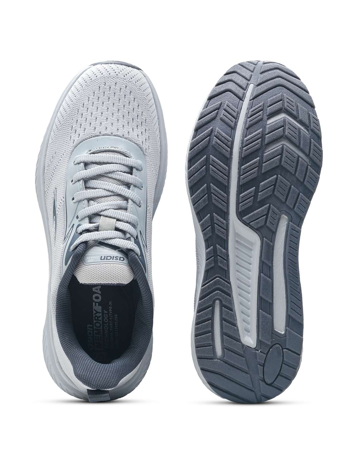 men grey lace up sport shoe - 22405213 -  Standard Image - 5