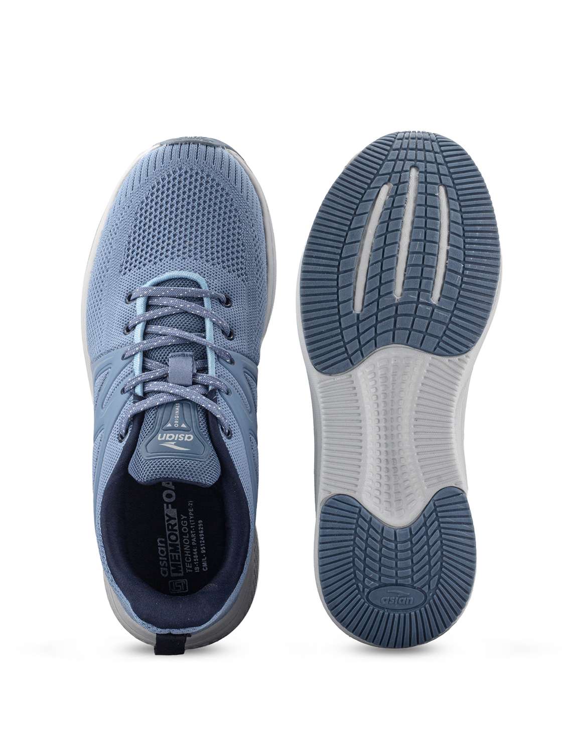Men Blue Lace Up Sport Shoe - 22405219 -  Standard Image - 5