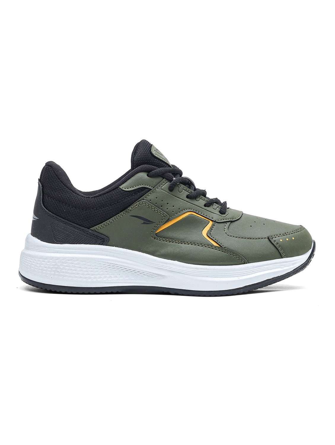 men olive lace up sport shoe - 22405236 -  Standard Image - 3
