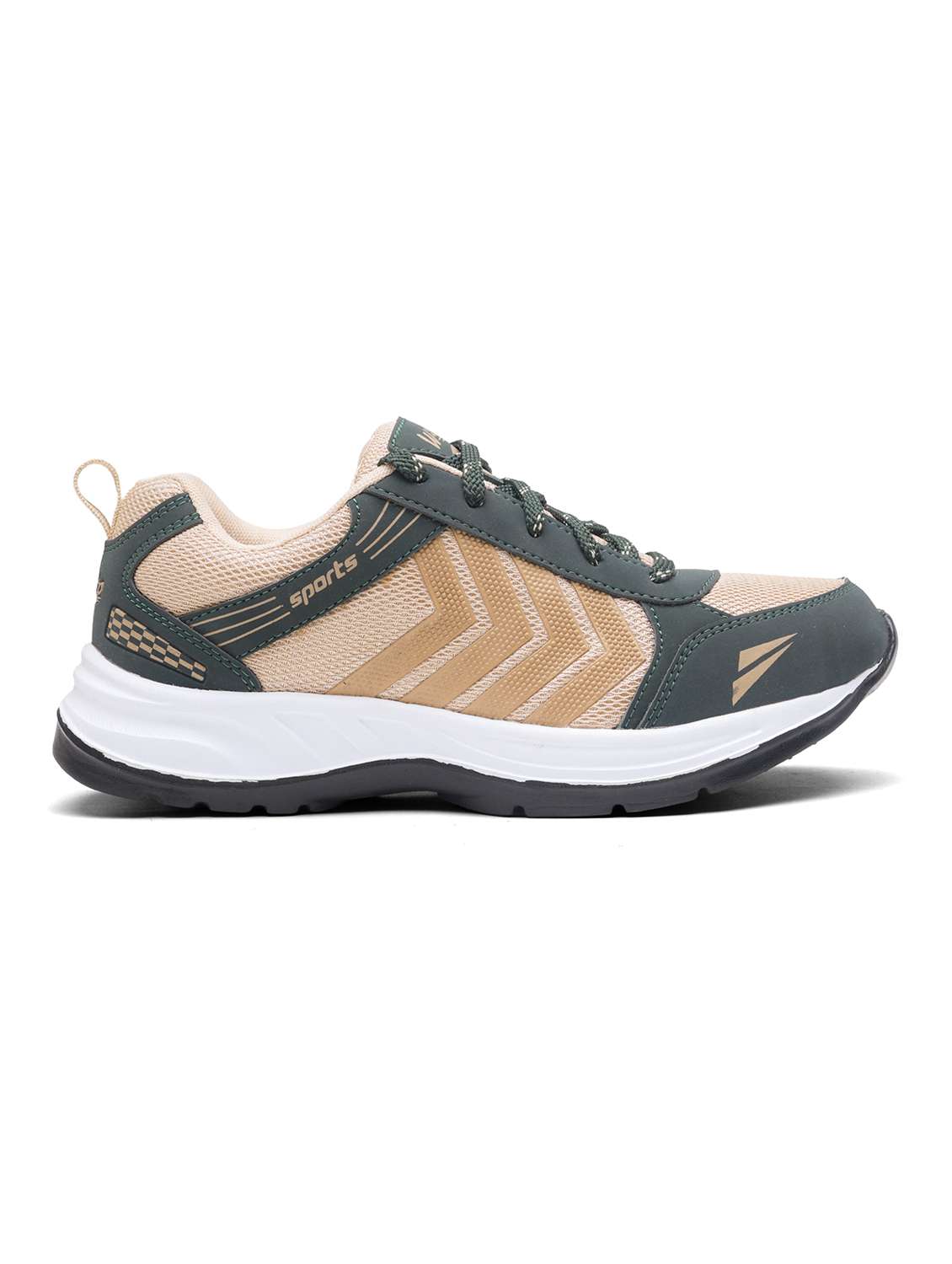 men beige lace up sport shoe - 22405284 -  Standard Image - 3