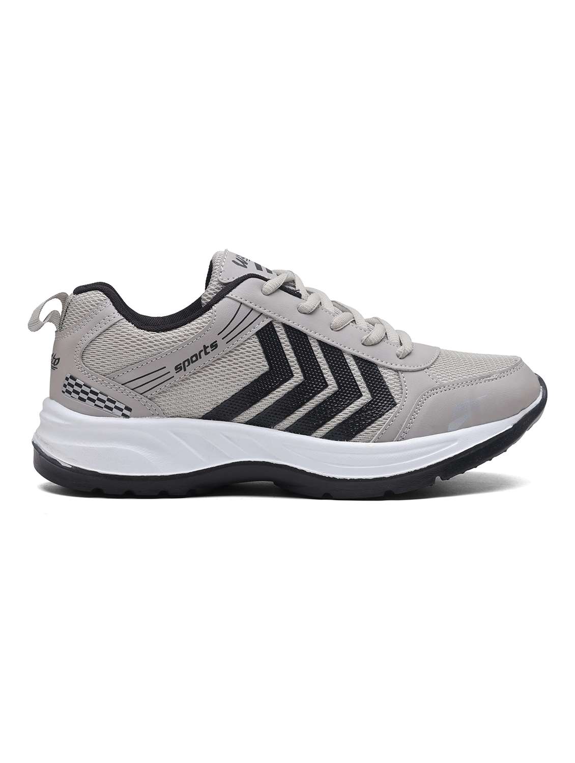 men grey lace up sport shoe - 22405285 -  Standard Image - 3