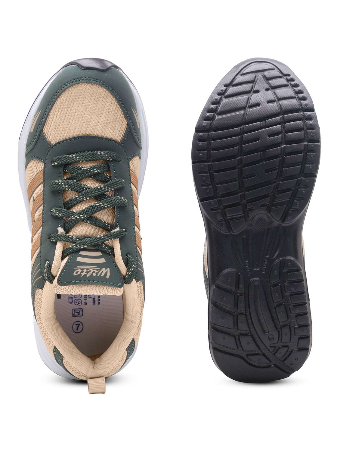 Men Beige Lace Up Sport Shoe - 22405287 -  Standard Image - 3