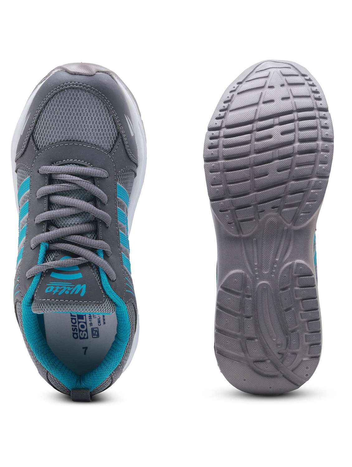 Men Grey Lace Up Sport Shoe - 22405292 -  Standard Image - 5