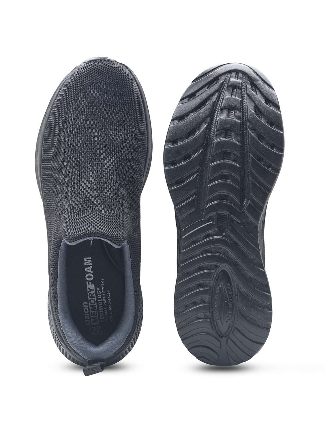 men black slip on sport shoe - 22405306 -  Standard Image - 5