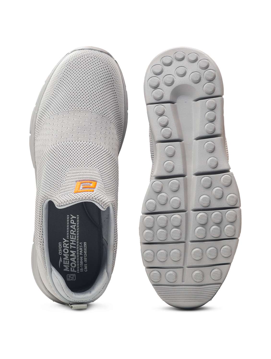 men grey slip on sport shoe - 22405315 -  Standard Image - 5