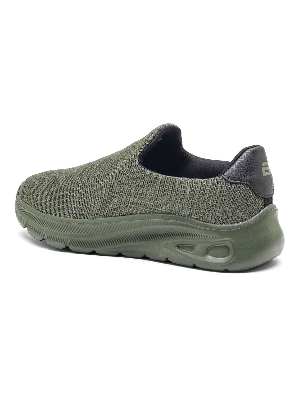 men olive slip on sport shoe - 22405326 -  Standard Image - 3