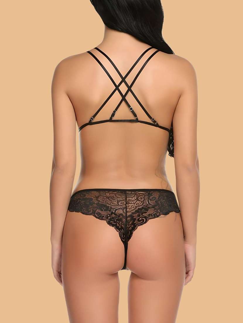women black solid  nylon camisole - 22406284 -  Standard Image - 3