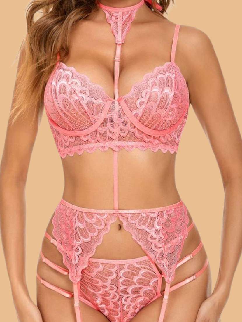 women pink  solid nylon camisole - 22406306 -  Standard Image - 3