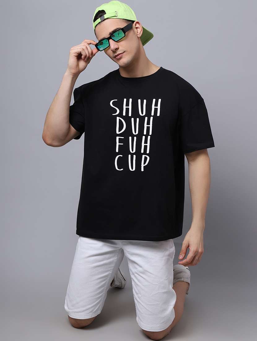 men typographic short sleeve oversized t-shirt - 22406483 -  Standard Image - 5