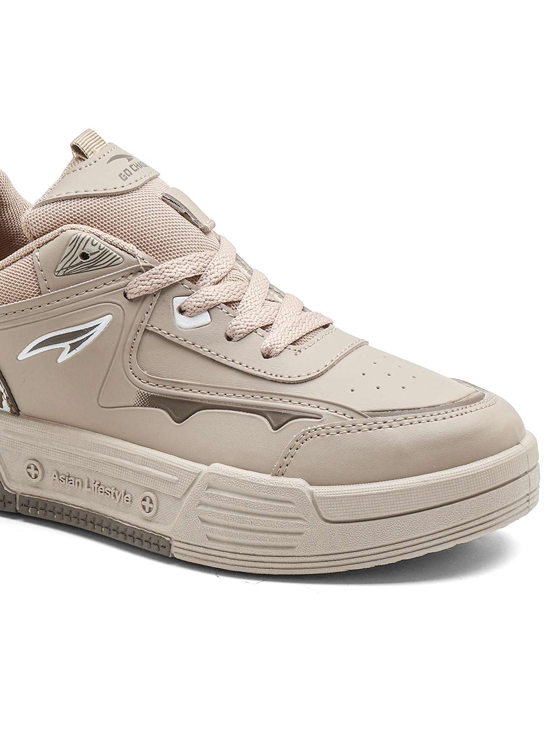 men solid lace up sneaker - 22406527 -  Standard Image - 5