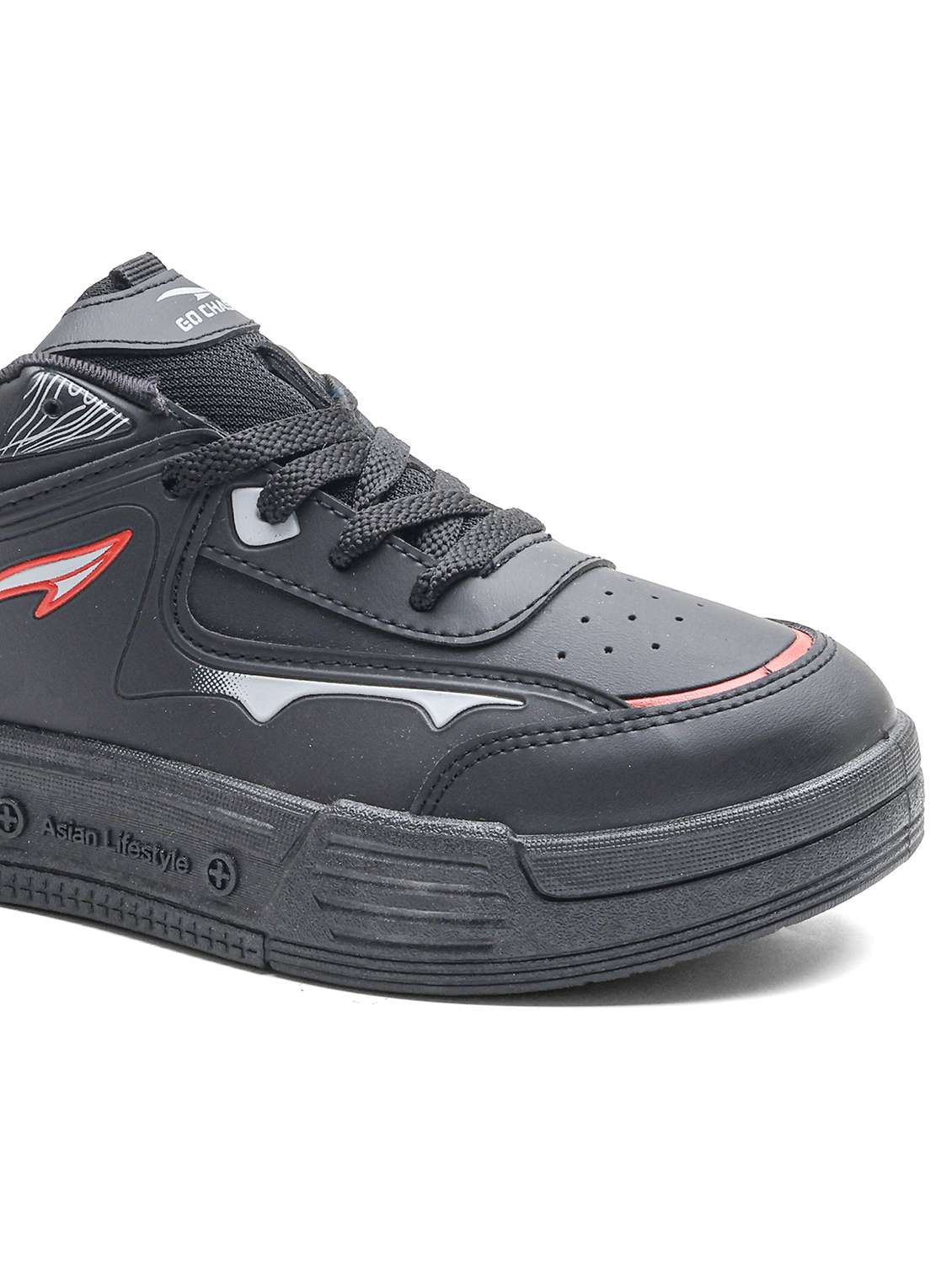 men solid lace up sneaker - 22406529 -  Standard Image - 5