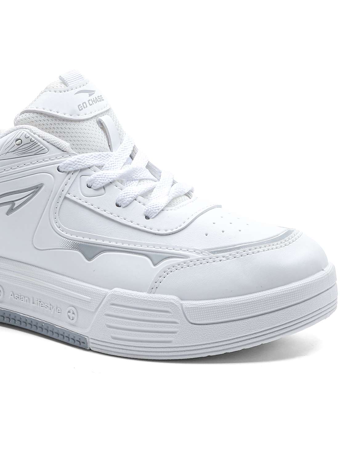 men solid lace up sneaker - 22406530 -  Standard Image - 5