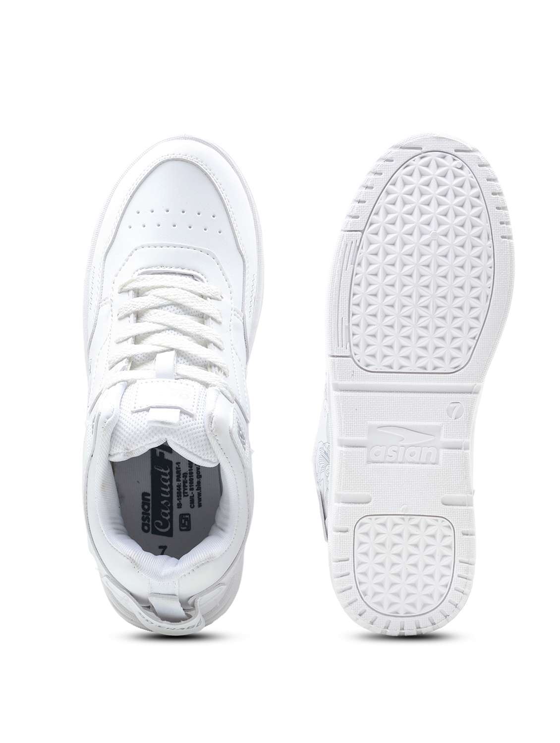 men solid lace up sneaker - 22406547 -  Standard Image - 3