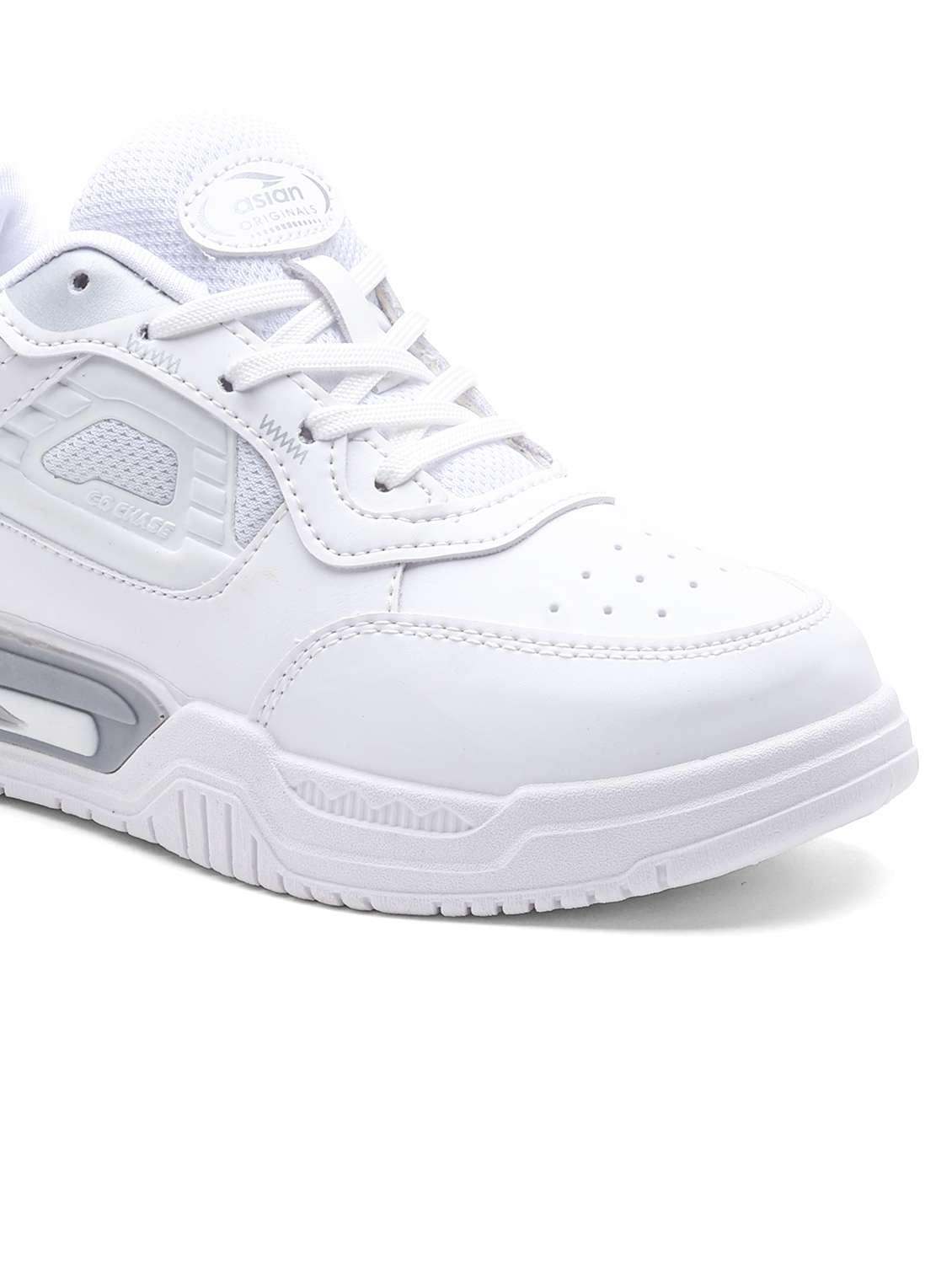 men solid lace up sneaker - 22406564 -  Standard Image - 5