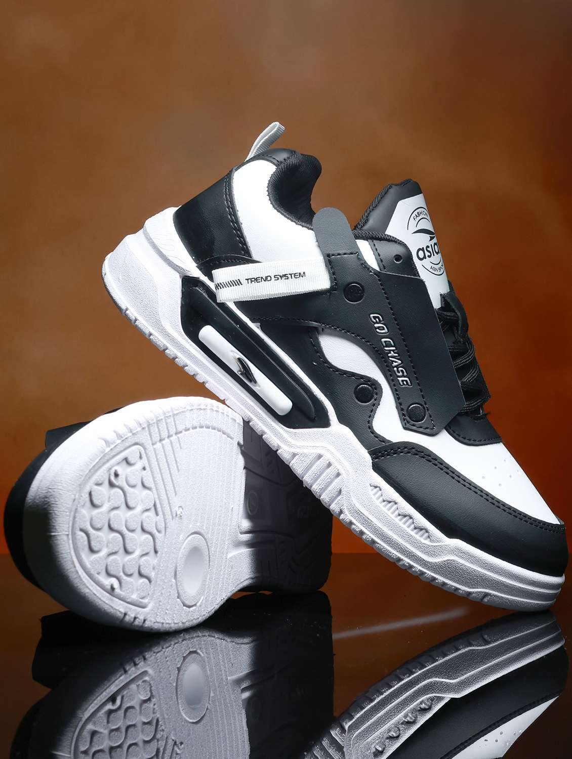 men color block lace up sneaker