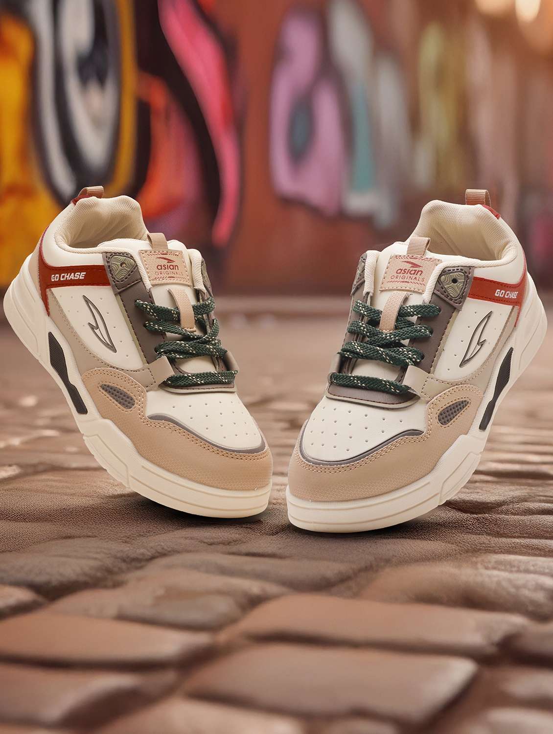 men color block lace up sneaker